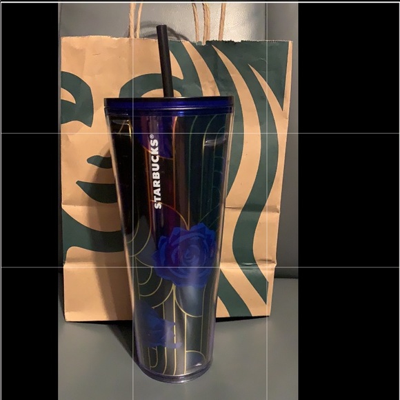 ❌SOLD❌Starbucks Fall 2020 blue rose 24oz tumbler - Picture 9 of 10